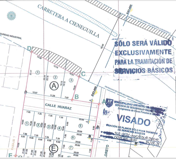 Venta lote 192.00 m2 Esquina Comercial para Desalojar Cieneguilla US 120.000 a Negoc.